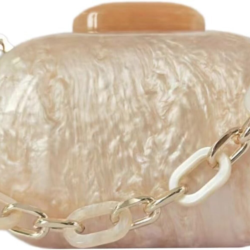 Acrylic Marble Clutch Bag Women Evening Purse Gift for Wedding Party